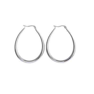 Wholesale 18K Gold Plated 316L Surgical Grade Stainless Steel Hoop Earrings for Girls