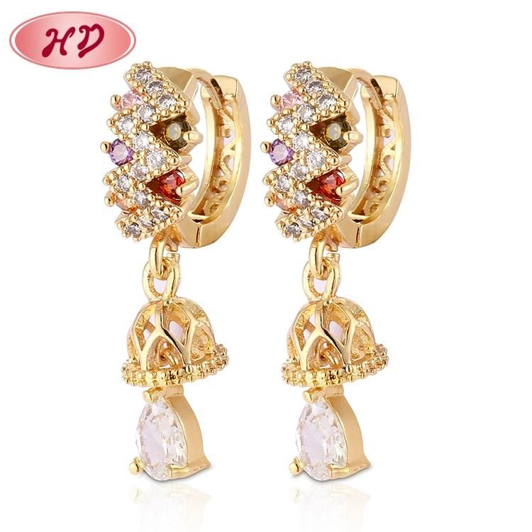 HD 2020 Fashion Luxury Hot Sale 18K Gold Plated Huggies Earring for Women