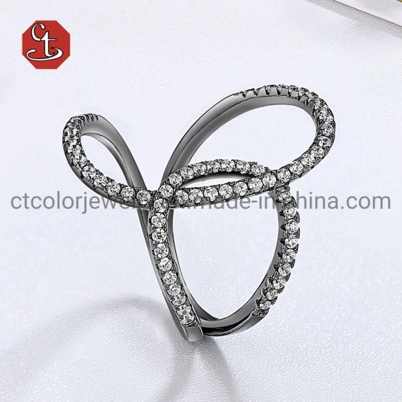 Fashion Jewerly 925 Sterling Silver Euorpe CZ Rings Jewellery for Womend and Men
