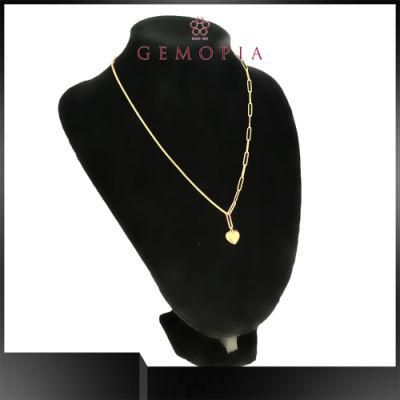 18K Solid Gold Hip Hop Necklace