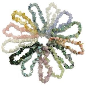 Gemstone Chip Bracelets Healing Crystal Stone Chip Bracelets Cheap Stone Bracelets Wholesale