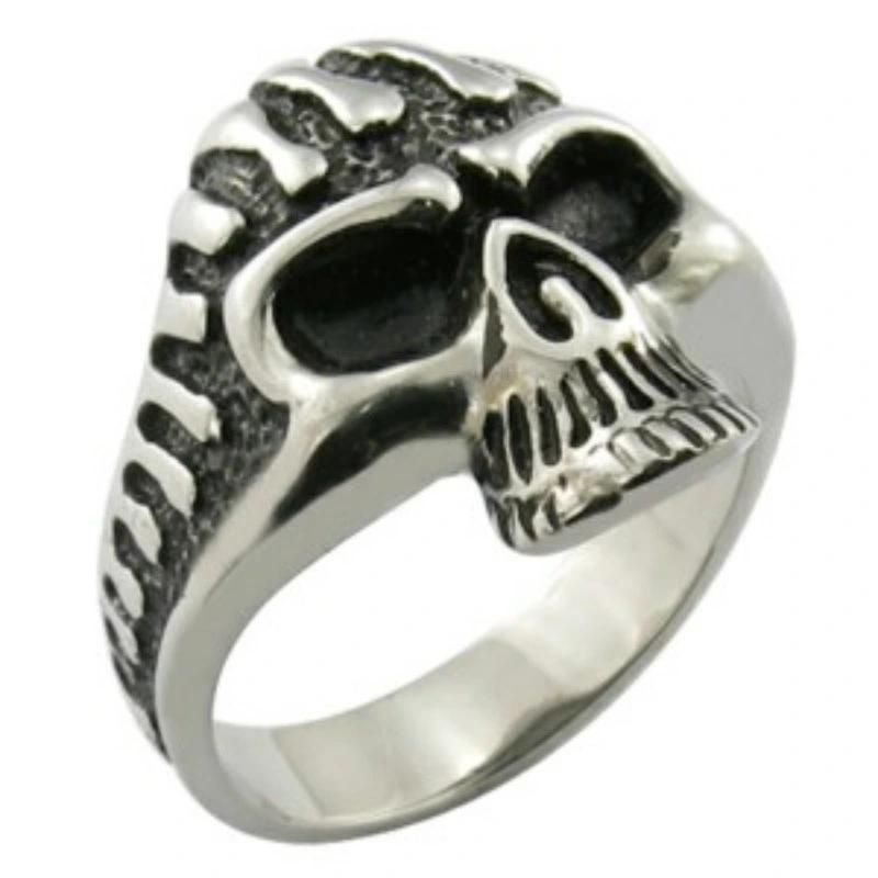 Halloween Jewelry Skull Enamel Ring