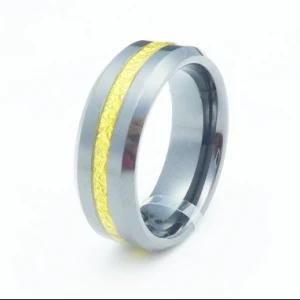 High Quality Fashion Plated Gold Tungsten Rings Jewelry