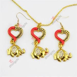 Promotion Fashion Ladies Heart Pendant Earrings Necklace Jewelry Set (ENS50827)