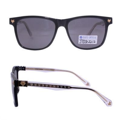 Handmade High Quality Acetate Frame Trendy Design Sunglasses with Metal