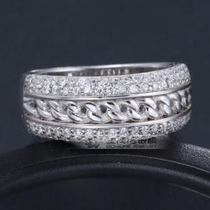 Round Cut CZ 925 Sterling Silver Fashion Ring