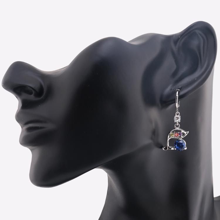 Dubai Gold Platinum Jewelry Fashion Design Hanging Drop Earrings