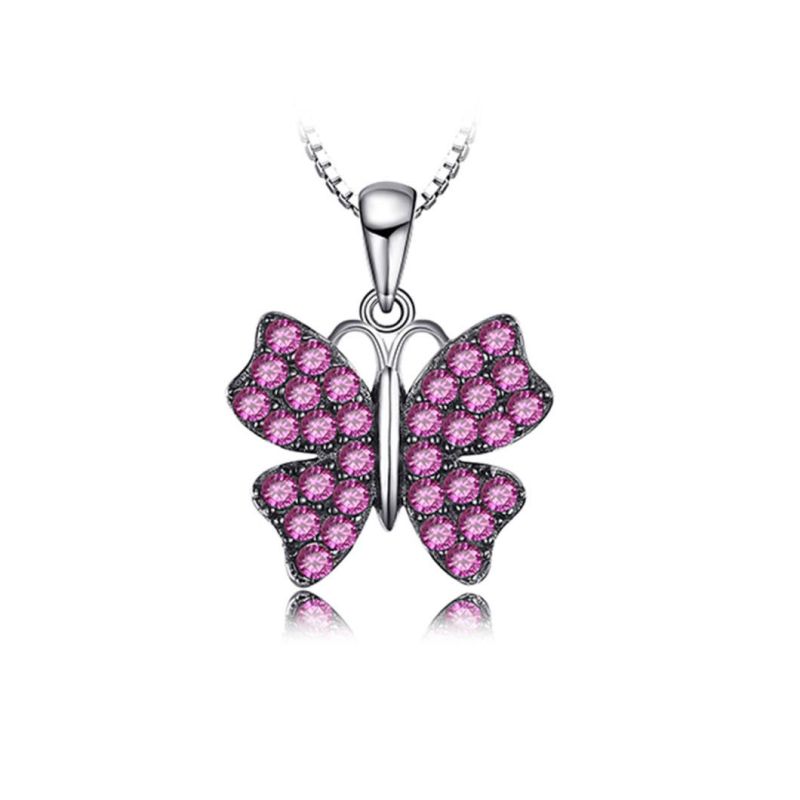 Pink Stone Fish Hook Earrings 925 Silver Jewelry Earring Ring Pendant Jewelry Set