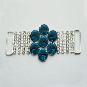 Garment Metal Flower Chains with Stones (PLB0050)