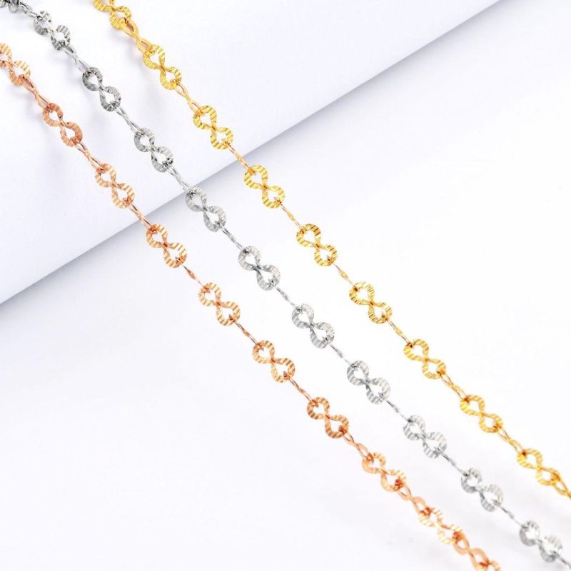 Fashion Necklaces Making Chain Eight Figure Chain Embossed Jewelry