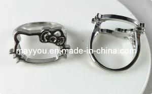 Fashion Jewelry-Hello Kitty Shaped Hollow Metal Ring