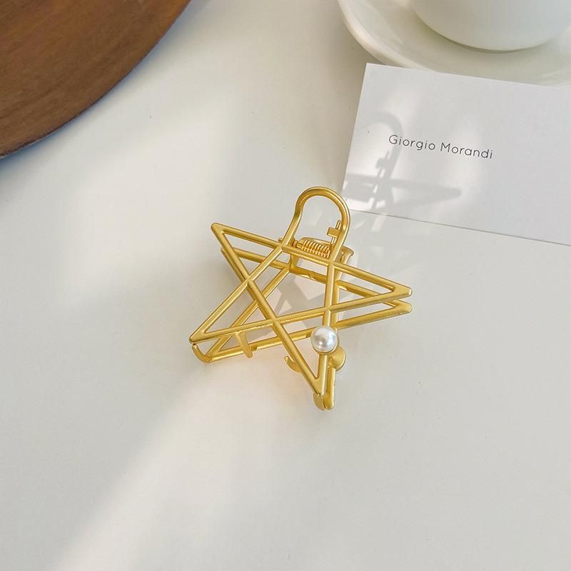 Fashion Retro Temperament Geometric Metal Shark Hair Clip Jewelry
