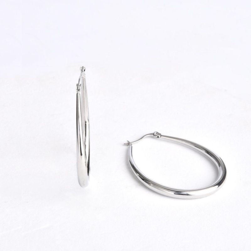Wholesale 18K Gold Plated 316L Surgical Grade Stainless Steel Hoop Earrings for Girls