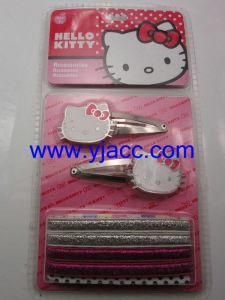 Hello Kitty Hair Elastic and Metal Hair Clip Sets (YJHK01366)
