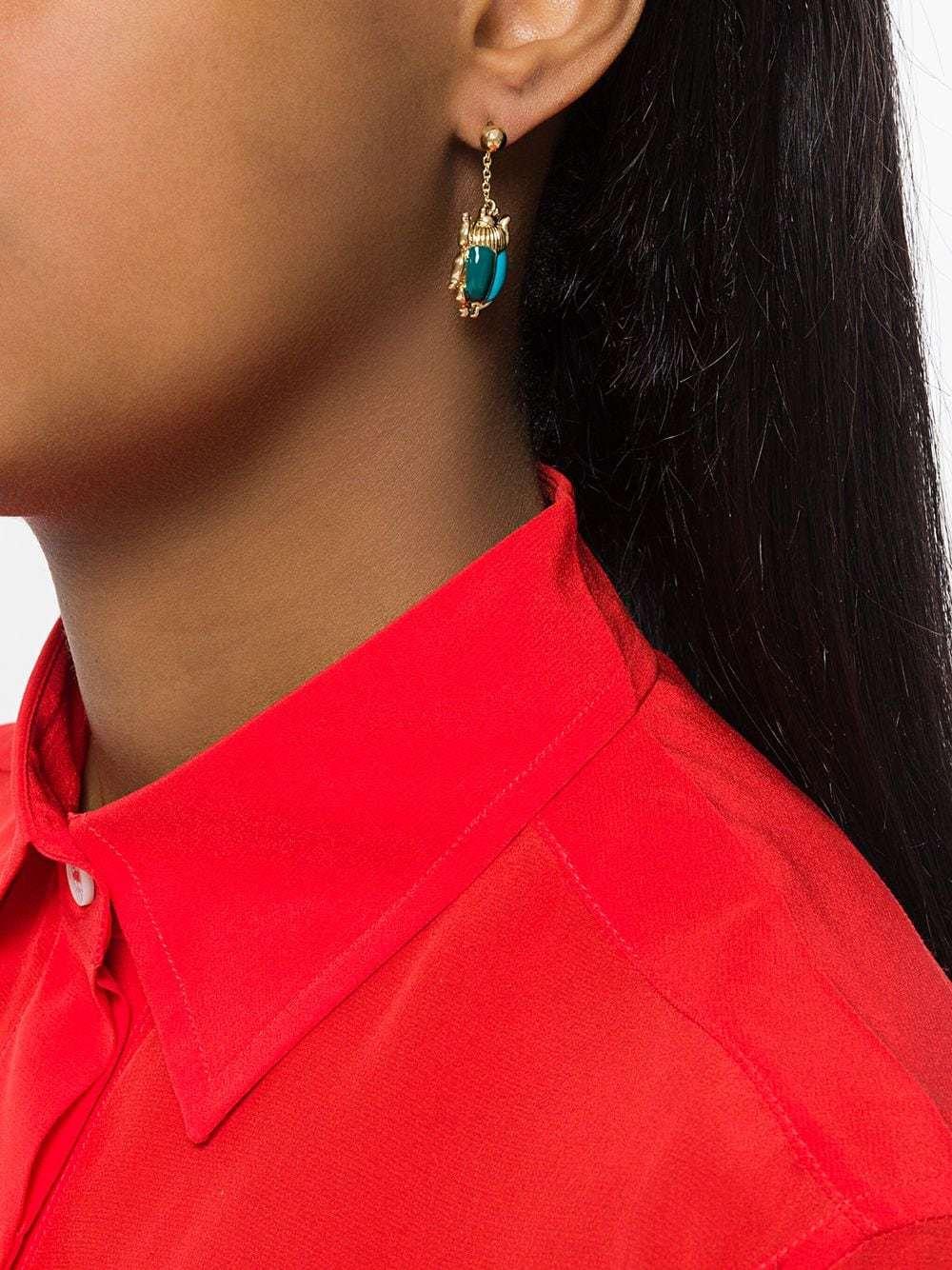 Fashion Creative Beetle Long Earrings Jewelry