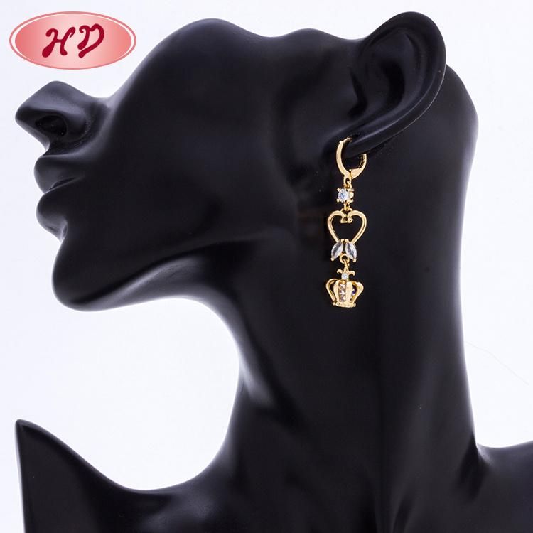 High Quality Fashion Wholesale Gold Plated Long Heavy Earrings for Women Jewelry