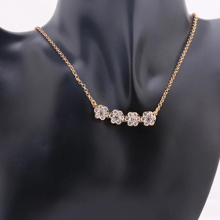 New Design Girls Gift Lady Cubic Zirconia Necklace Earrings Jewelry Set