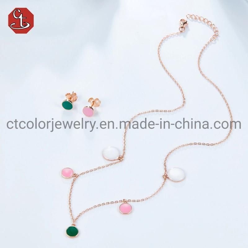 High Quality 925 Sterling Silver Minimal Jewelry Fashion Accessories Jewelry Enamel Earring