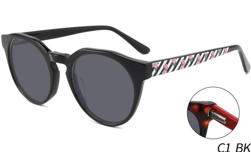 Lady′s Marble Sunglasses for Women Retro Driving Glasses 90’ S Vintage Fashion Narrow Square Frame UV400 Protection