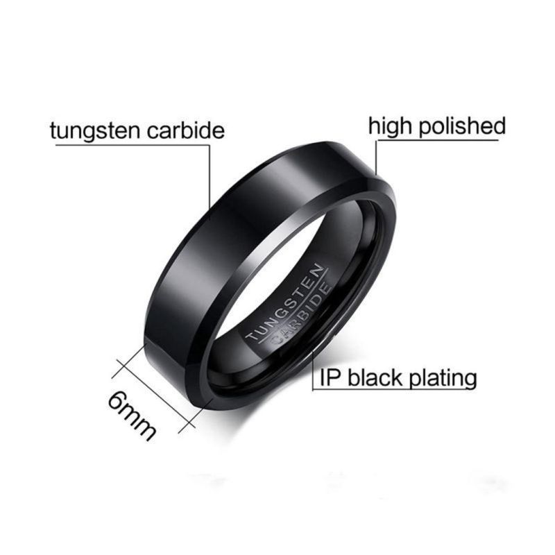 New Jewelry Wholesale Tungsten Steel Ring for Men Fashion Ring Jewelry Tstr013b