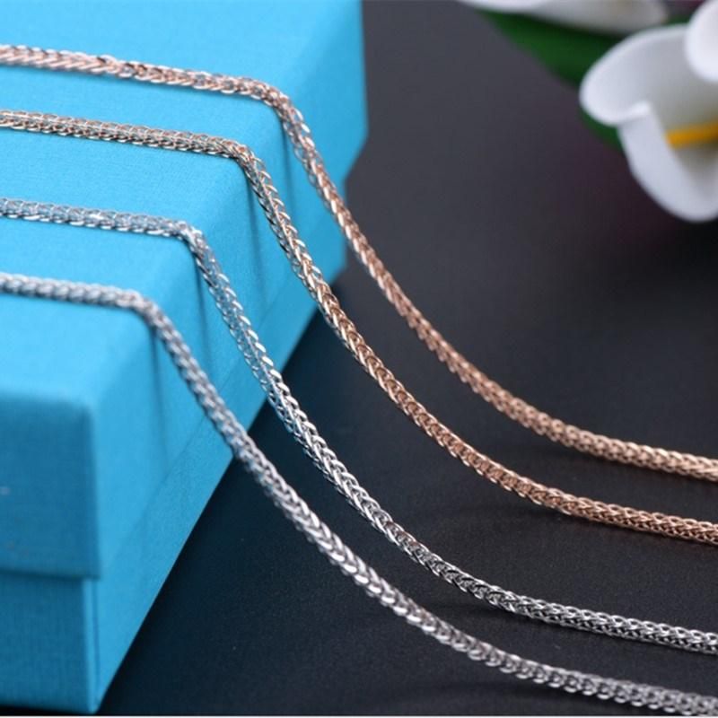 Fashion Wheat Chopin Chain Gold/ Rose Gold/ Silver Necklace for Handbags