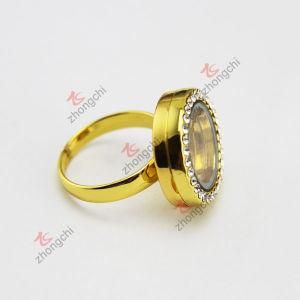 Fashion Alloy Floating Locket Ring (FL)