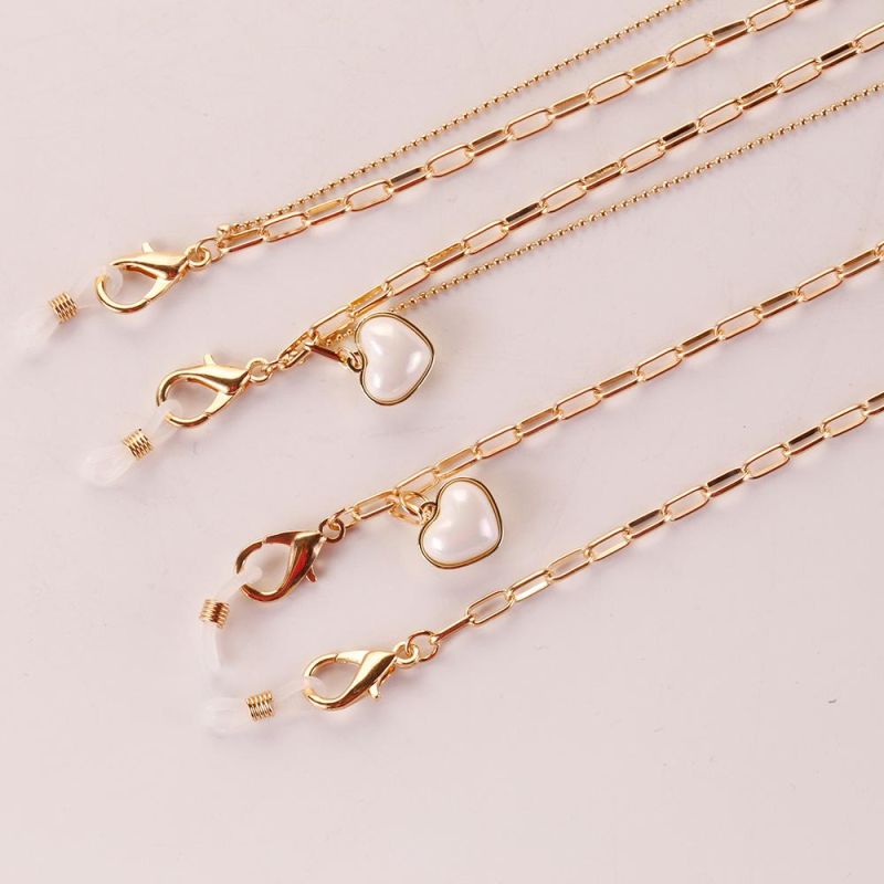 Personalized Gold Chains Face Masking Eyeglasses Necklace Holder Chain