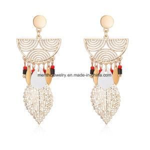 Statement Fashion Women Plating Hollow Dangle Stud Earrings Jewelry