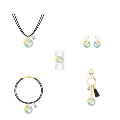 Summer Fashion Exquisite Blue Mermaid Ocean Series Jewelry Set