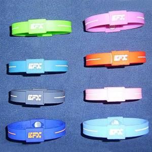High Quality Plastic Promotional Power Silicon Bracelet (PSB-010)