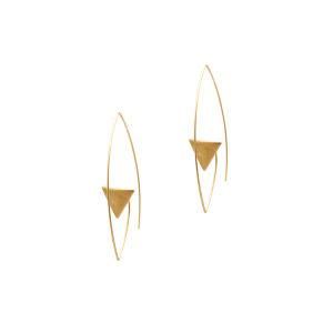 Fashion Women Accessories Jewelry Gold Plated Simple Minimalist Thin Hoop Earrings