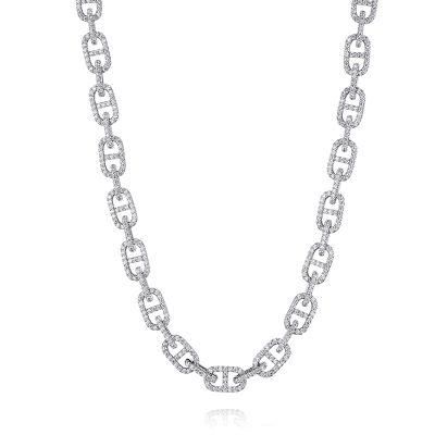 New Figaro Iced out Cuban Link Chain Hiphop Necklace