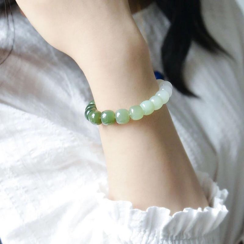Fashion Jewelry Hetian Jade Jasper Bracelet Gradient Jade Bracelet