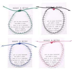 Handmade Glass Beads Lucky Rope Bracelet for Women