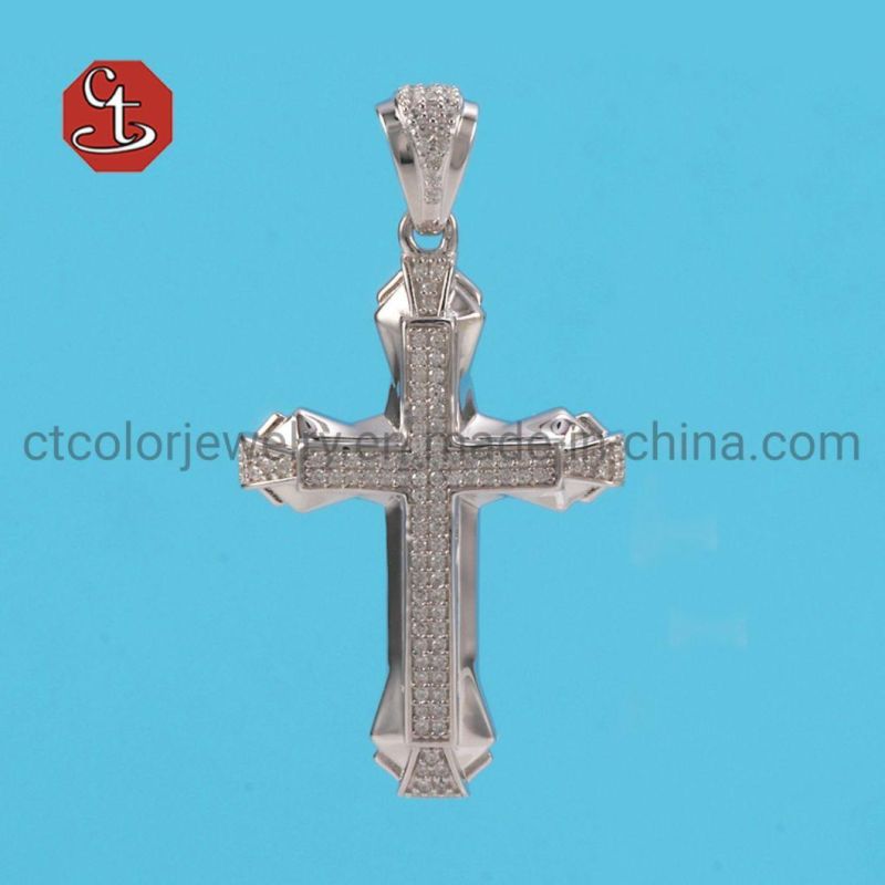 Crucifix Jesus Cross Silver or Brass Necklace Pendant Jesus Christ Crucifix Necklaces Jewelry Men and Women