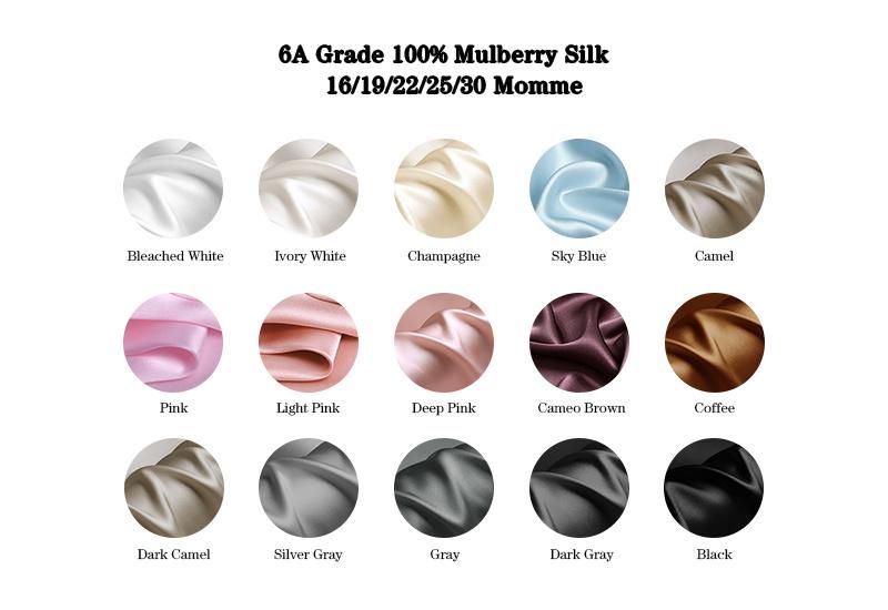 Small High Quality 22 Momme 19mm Shiny Skinny Silk Scrunchies