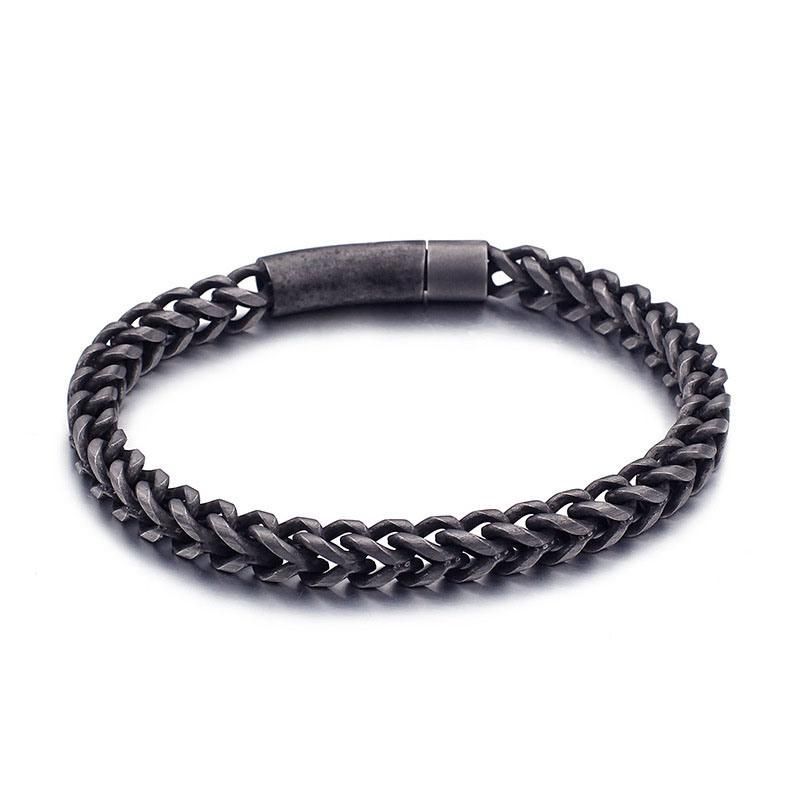 Hip Hop Stainless Steel Simple Old Bracelet