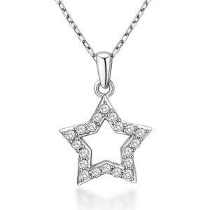 Fashion Jewelry Silver Wax Setting Star Pendant