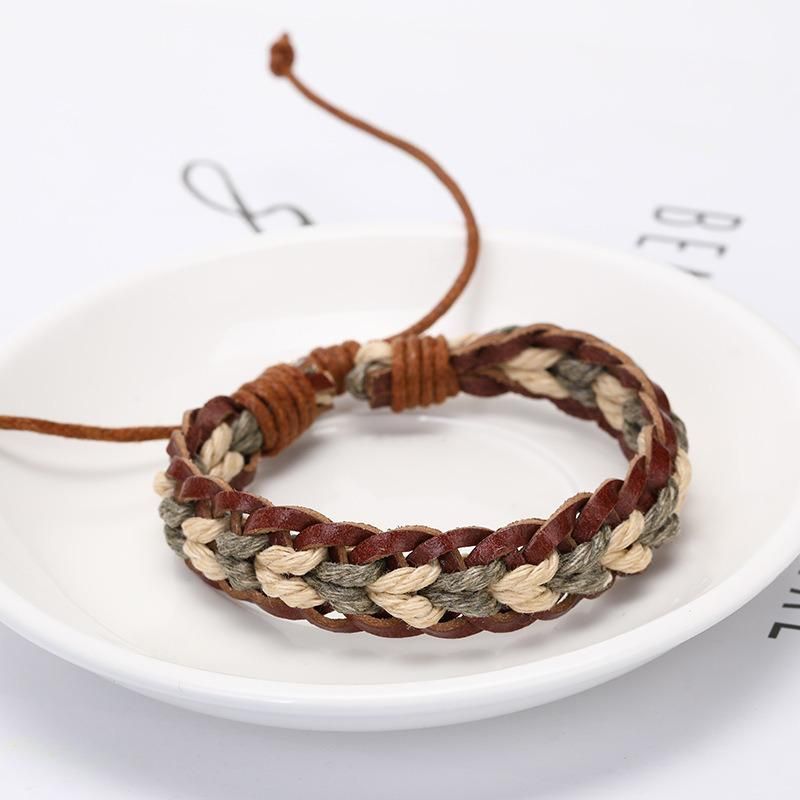 Factory Couples Color Cotton Woven Bohemian Ethnic Style Bracelet