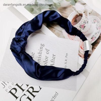 Girls Hair Accessories Silk Cross Headband Round Hairband