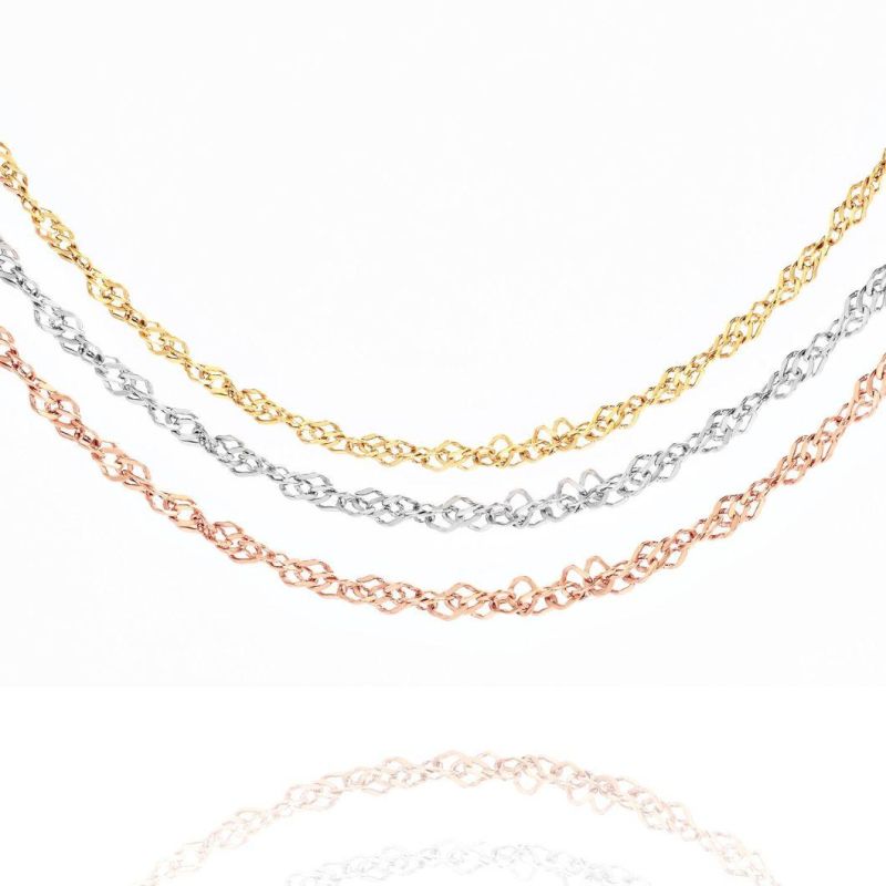 New Fashion Accessory Necklace Jewelry Singapore Chain Lady Necklace Anklet Bracelet Stainless Steel Jewellery