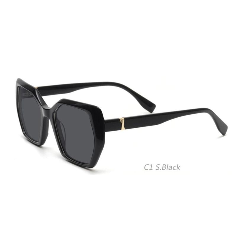 New Wholesale Vintage Fashion Brand Designer Acetate Polarized Sunglasses