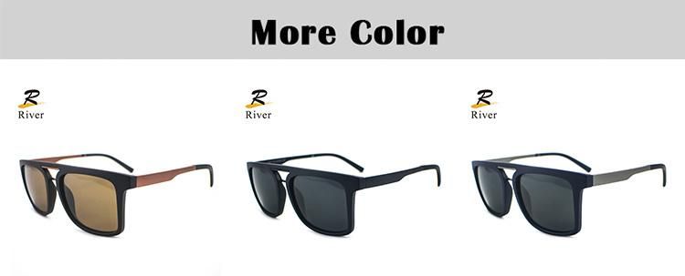 Fashion Metal Frame Ready Polarized Men Tr Sunglasses