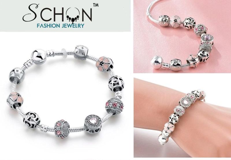 European Bead Bracelet Female Beach Charms Bracelet