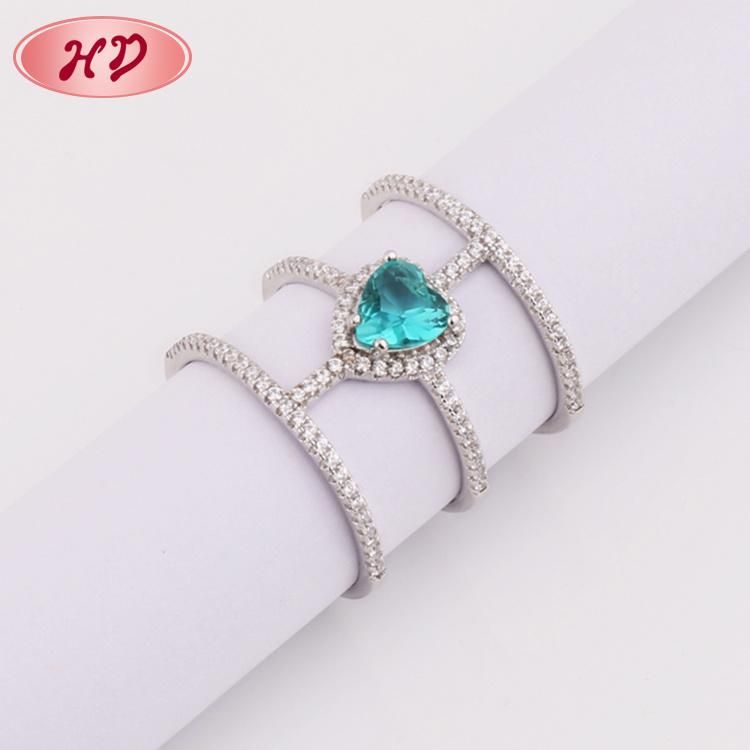 Luxury Design Cubic Zirconia Wedding Rings for Female