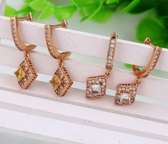 Rose Gold Plated Earrings Elegant Popular Drop Earrings
