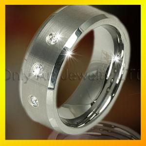 Fashion CZ Diamond Tungsten Ring Jewelry Fast Shipping