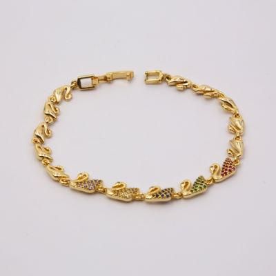 Fashion Style Gold Color Chain Bracelet Jewelry for Girls