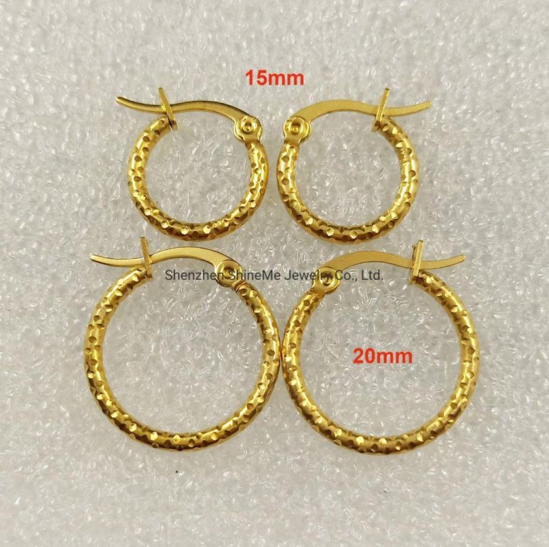 Fashion Jewelry IP Gold Ear Stud Stainless Steel Earring Er4241