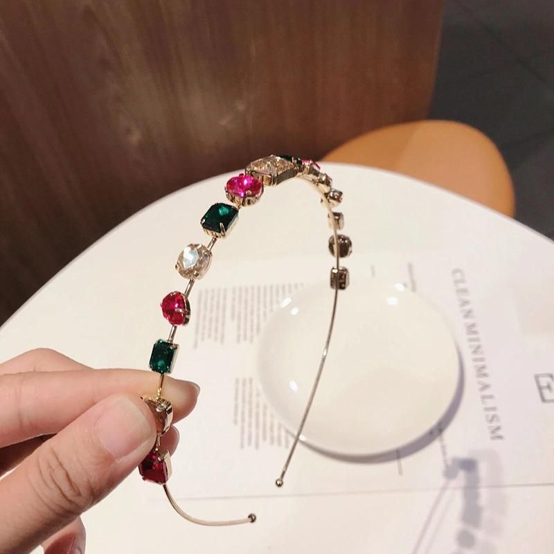 Accessories Hairband Crystal Rhinestone Luxury Headband Women Headbands Gemstone Hair Hoop